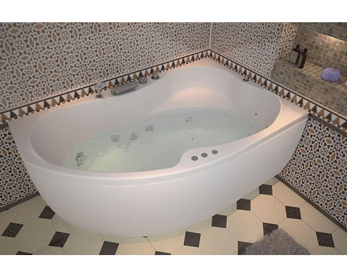 Приобрести Акриловая ванна Aquanet Capri 160x100 R 205386 без гидромассажа в магазине сантехники Santeh-Crystal.ru