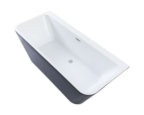 Заказать Акриловая ванна Aquanet Family Perfect 13775-MW-MB 170x75 293081 Черная матовая без гидромассажа в магазине сантехники Santeh-Crystal.ru