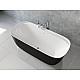 Купить Акриловая ванна Aquanet Family Fine 95778-GW-MB 170x78 292985 Черная матовая без гидромассажа в магазине сантехники Santeh-Crystal.ru