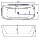 Купить Акриловая ванна Aquanet Family Fine 95778-GW-MB 170x78 292985 Черная матовая без гидромассажа в магазине сантехники Santeh-Crystal.ru