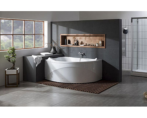 Приобрести Акриловая ванна Aquanet Jamaica 160x100 L 203986 без гидромассажа в магазине сантехники Santeh-Crystal.ru