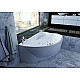 Купить Акриловая ванна Aquatek Альтаир 158x119 R ALT160-0000047 без гидромассажа с фронтальной панелью с каркасом (вклеенный) со слив-переливом в магазине сантехники Santeh-Crystal.ru