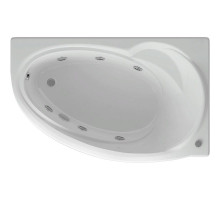 Акриловая ванна Aquatek Бетта 170x97 R BET170-0000011 с гидромассажем с фронтальной панелью с каркасом (разборный) со слив-переливом