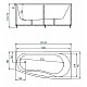 Купить Акриловая ванна Aquatek Пандора 160х75 R PAN160-0000067 без гидромассажа с фронтальной панелью с каркасом (вклеенный) со слив-переливом в магазине сантехники Santeh-Crystal.ru