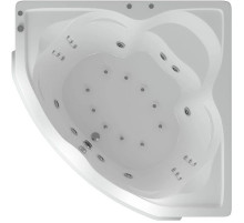 Акриловая ванна Aquatek Сириус 164х164 SIR164-0000006 с гидромассажем с фронтальной панелью с каркасом (разборный) со слив-переливом