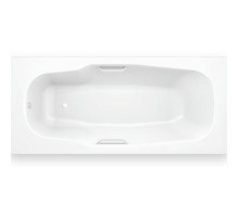 Стальная ванна BLB Atlantica HG B80J 180x80 с отверстиями для ручек без гидромассажа с шумоизоляцией