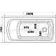 Заказать Акриловая ванна Bas Аякс 150x75 В 00128 без гидромассажа в магазине сантехники Santeh-Crystal.ru