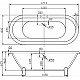 Купить Акриловая ванна BelBagno 177х80 BB21 без гидромассажа в магазине сантехники Santeh-Crystal.ru
