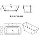 Купить Акриловая ванна BelBagno 170x80 BB19-1700-800 без гидромассажа в магазине сантехники Santeh-Crystal.ru