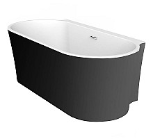 Акриловая ванна BelBagno 170x80 BB409-1700-800-W/NM Черная Белая без гидромассажа