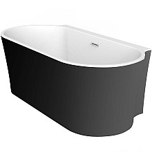 Акриловая ванна BelBagno 170x80 BB409-1700-800-W/NM Черная Белая без гидромассажа