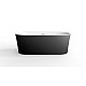 Заказать Акриловая ванна BelBagno 170x80 BB409-1700-800-W/NM Черная Белая без гидромассажа в магазине сантехники Santeh-Crystal.ru