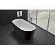 Купить Акриловая ванна BelBagno 180x80 BB71-1800-NERO-W0 Черная Белая без гидромассажа в магазине сантехники Santeh-Crystal.ru