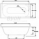 Заказать Чугунная ванна Byon B13 160x70 V0000219 с антискользящим покрытием в магазине сантехники Santeh-Crystal.ru