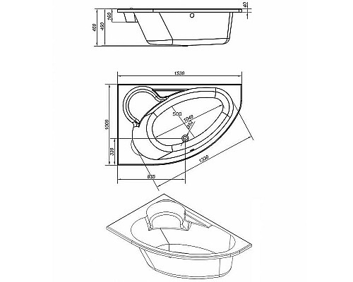 Santeh-Crystal.ru: Акриловая ванна Cersanit Kaliope 153x100 L 63441 без гидромассажа Приобрести Акриловая ванна Cersanit Kaliope 153x100 L 63441 без гидромассажа в магазине сантехники Santeh-Crystal.ru