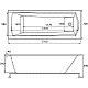 Приобрести Акриловая ванна Cersanit Nature 170x70 64244 без гидромассажа в магазине сантехники Santeh-Crystal.ru
