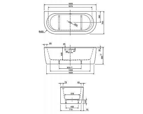 Santeh-Crystal.ru: Акриловая ванна Cezares Slim 180x79 SLIM WALL-180-80-60-W37-SET без гидромассажа Приобрести Акриловая ванна Cezares Slim 180x79 SLIM WALL-180-80-60-W37-SET без гидромассажа в магазине сантехники Santeh-Crystal.ru