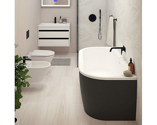 Santeh-Crystal.ru: Акриловая ванна Cezares Slim 180x79 SLIM WALL-180-80-60-NERO-SET без гидромассажа Приобрести Акриловая ванна Cezares Slim 180x79 SLIM WALL-180-80-60-NERO-SET без гидромассажа в магазине сантехники Santeh-Crystal.ru