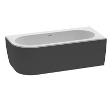 Акриловая ванна Cezares Slim 179x79 R SLIM CORNER-180-80-60-R-NERO-SET без гидромассажа