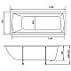 Купить Акриловая ванна Creto Modalia 170х75 9-17075 без гидромассажа в магазине сантехники Santeh-Crystal.ru