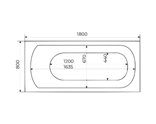 Приобрести Акриловая ванна Creto Scala 180х80 1-1155 без гидромассажа в магазине сантехники Santeh-Crystal.ru