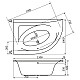 Заказать Акриловая ванна Excellent Aquarella 150x100 L WAEX.ARL15WH без гидромассажа в магазине сантехники Santeh-Crystal.ru