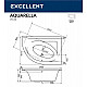 Заказать Акриловая ванна Excellent Aquarella 170x110 R WAEX.ARP17.ULTRA.BR с гидромассажем в магазине сантехники Santeh-Crystal.ru