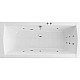 Купить Акриловая ванна Excellent Aquaria Lux 180x80 WAEX.AQU18.LINE.CR с гидромассажем в магазине сантехники Santeh-Crystal.ru