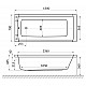 Купить Акриловая ванна Excellent Aquaria 150x70 WAEX.AQU15.RELAX.BR с гидромассажем в магазине сантехники Santeh-Crystal.ru