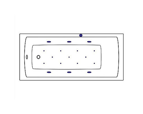 Приобрести Акриловая ванна Excellent Aquaria 160x70 WAEX.AQU16.RELAX.GL с гидромассажем в магазине сантехники Santeh-Crystal.ru
