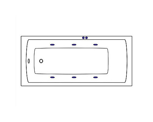 Купить Акриловая ванна Excellent Aquaria 160x70 WAEX.AQU16.SOFT.GL с гидромассажем в магазине сантехники Santeh-Crystal.ru