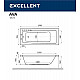 Купить Акриловая ванна Excellent Ava 170x70 WAEX.AVA17.SOFT.BR с гидромассажем в магазине сантехники Santeh-Crystal.ru