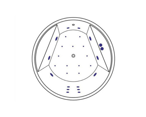 Заказать Акриловая ванна Excellent Great Arc 160x160 WAEX.GRE16.ULTRA.GL с гидромассажем в магазине сантехники Santeh-Crystal.ru