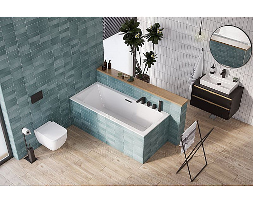 Купить Акриловая ванна Excellent Heaven Slim 180x80 WAEX.HEV18WHS без гидромассажа в магазине сантехники Santeh-Crystal.ru