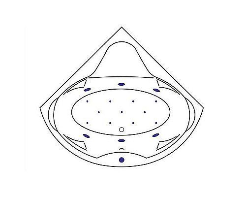 Santeh-Crystal.ru: Акриловая ванна Excellent Konsul 150x150 WAEX.KON15.RELAX.GL с гидромассажем Купить Акриловая ванна Excellent Konsul 150x150 WAEX.KON15.RELAX.GL с гидромассажем в магазине сантехники Santeh-Crystal.ru