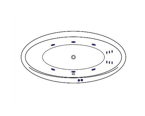 Купить Акриловая ванна Excellent Lumina 190x95 WAEX.LUM19.LINE.BR с гидромассажем в магазине сантехники Santeh-Crystal.ru