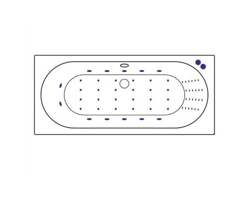 Приобрести Акриловая ванна Excellent Oceana 160x75 WAEX.OCE16.NANO.CR с гидромассажем в магазине сантехники Santeh-Crystal.ru