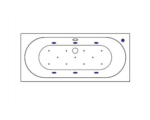 Купить Акриловая ванна Excellent Oceana 180x80 WAEX.OCE18.RELAX.GL с гидромассажем в магазине сантехники Santeh-Crystal.ru