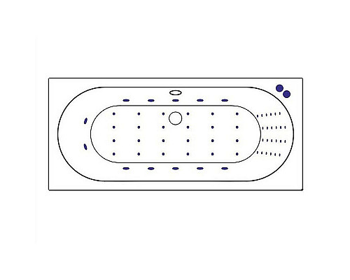 Купить Акриловая ванна Excellent Oceana Slim 160x75 WAEX.OCE16S.NANO.CR с гидромассажем в магазине сантехники Santeh-Crystal.ru
