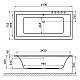 Приобрести Акриловая ванна Excellent Pryzmat 150x75 WAEX.PRY15.NANO.CR с гидромассажем в магазине сантехники Santeh-Crystal.ru