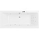 Купить Акриловая ванна Excellent Pryzmat Slim 180x80 WAEX.PRY18S.LINE.CR с гидромассажем в магазине сантехники Santeh-Crystal.ru