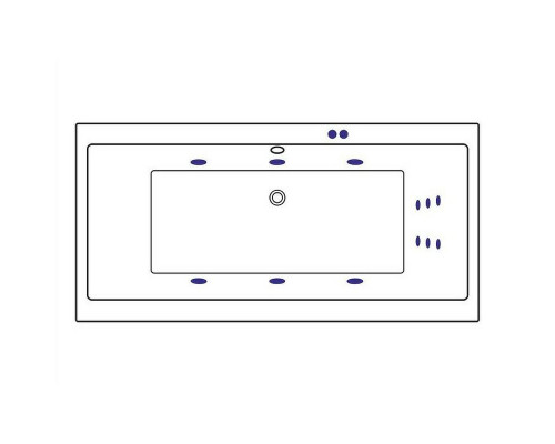 Заказать Акриловая ванна Excellent Pryzmat Slim 160x75 WAEX.PRY16S.LINE.BR с гидромассажем в магазине сантехники Santeh-Crystal.ru