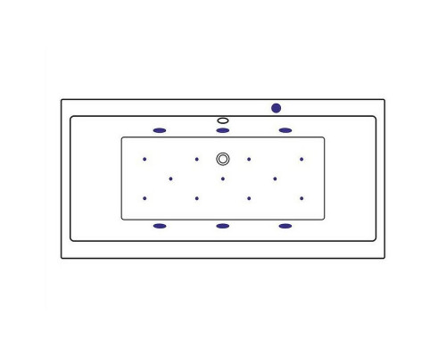 Заказать Акриловая ванна Excellent Pryzmat Slim 160x75 WAEX.PRY16S.RELAX.GL с гидромассажем в магазине сантехники Santeh-Crystal.ru