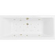 Приобрести Акриловая ванна Excellent Pryzmat Slim 160x75 WAEX.PRY16S.RELAX.BR с гидромассажем в магазине сантехники Santeh-Crystal.ru