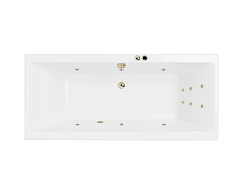 Приобрести Акриловая ванна Excellent Pryzmat Slim 170x75 WAEX.PRY17S.LINE.BR с гидромассажем в магазине сантехники Santeh-Crystal.ru