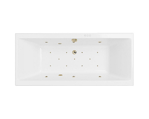 Купить Акриловая ванна Excellent Pryzmat Slim 170x75 WAEX.PRY17S.RELAX.BR с гидромассажем в магазине сантехники Santeh-Crystal.ru