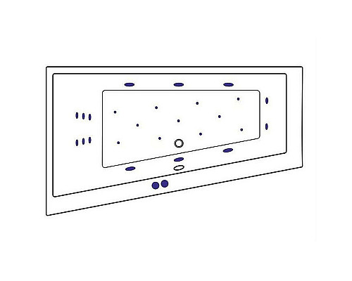 Приобрести Акриловая ванна Excellent Sfera 170x100 L WAEX.SFL17.ULTRA.CR с гидромассажем в магазине сантехники Santeh-Crystal.ru