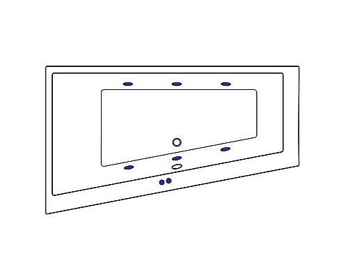 Купить Акриловая ванна Excellent Sfera 170x100 L WAEX.SFL17.SOFT.BR с гидромассажем в магазине сантехники Santeh-Crystal.ru