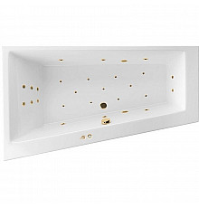 Акриловая ванна Excellent Sfera Slim 170x100 L WAEX.SFL17S.ULTRA.GL с гидромассажем