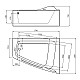 Заказать Акриловая ванна Gemy 170х130 G9056 K R с гидромассажем в магазине сантехники Santeh-Crystal.ru